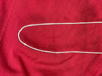 92.5 silver box chain 24 inches