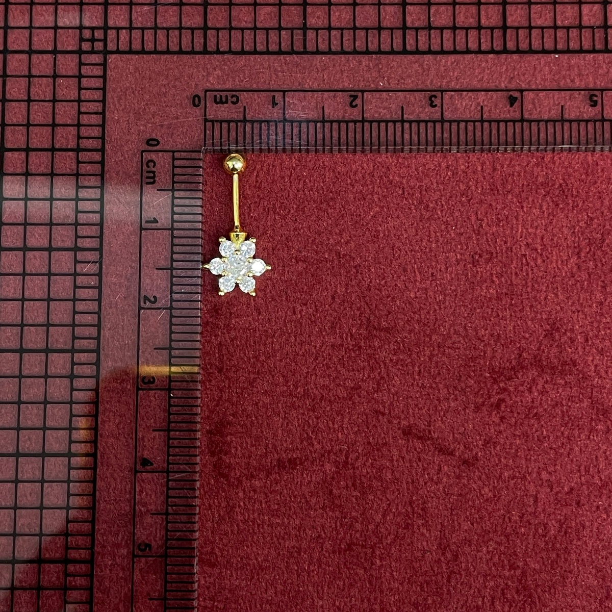92.5 Silver Gold Plated White CZ Flower Bugadi for Women