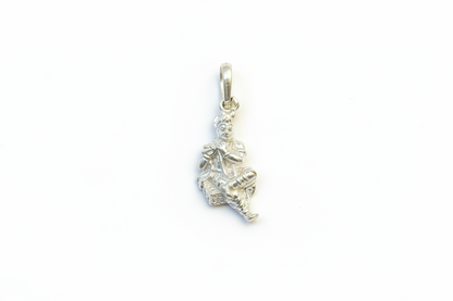 92.5 Silver Krishna Design Pendant for Men & Women – Traditional Finish