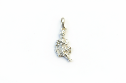 92.5 Silver Krishna Design Pendant for Men & Women – Traditional Finish