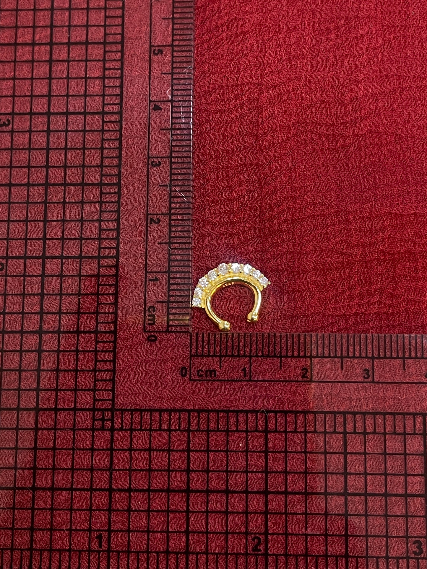 92.5 Silver Gold Plated Traditional Septum