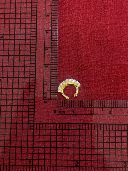 92.5 Silver Gold Plated Traditional Septum