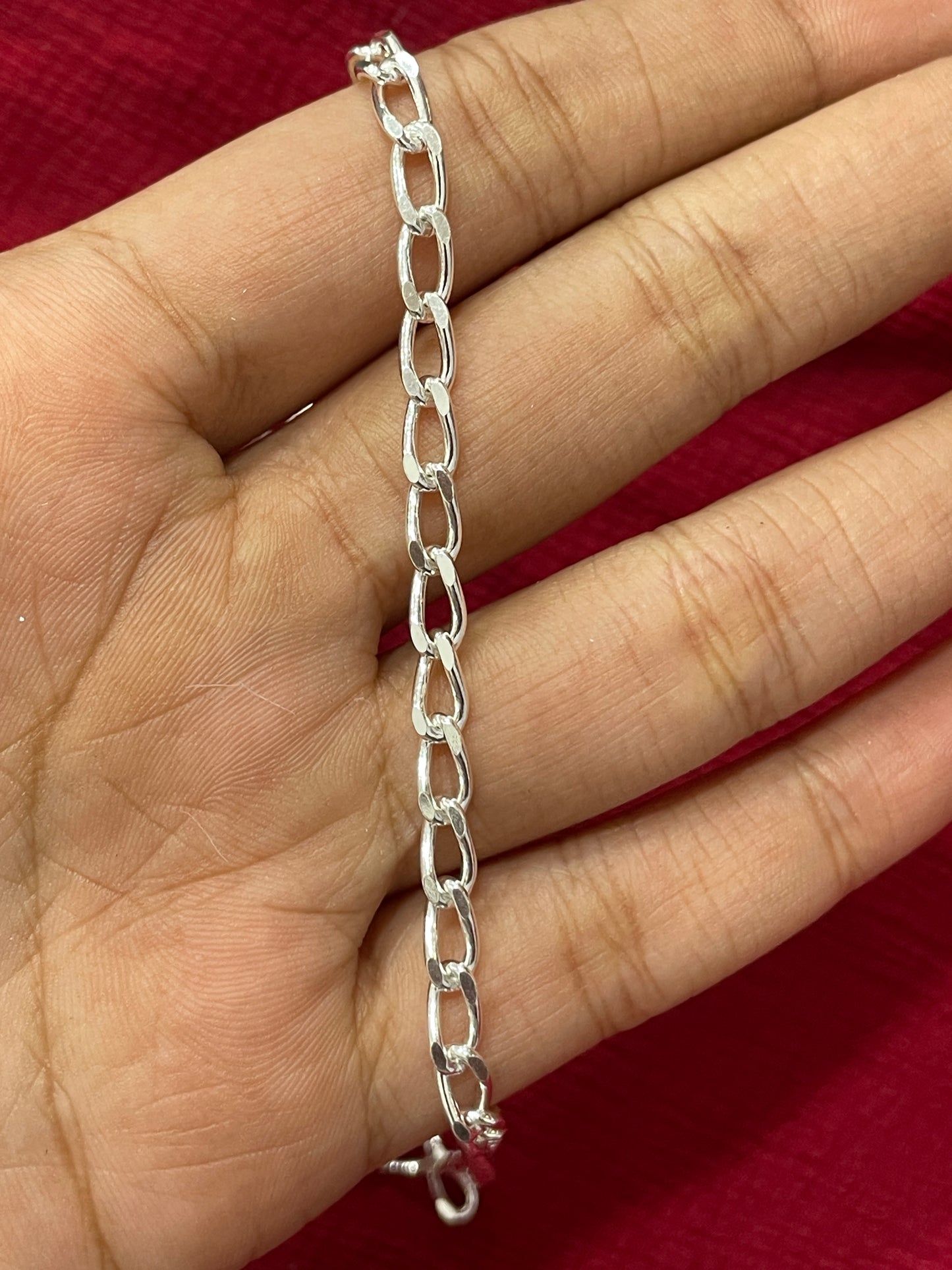 92.5 silver classy Cuban chain 20 inches