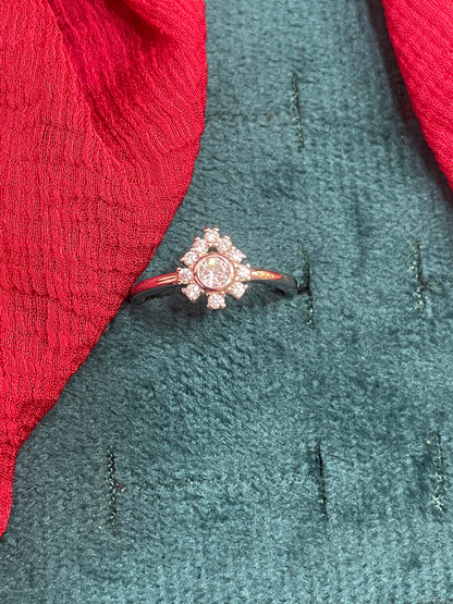 92.5 Silver Leaf Ring for Women Size 13 | Stylish Organic Design | Elegant Fashion Jewellery