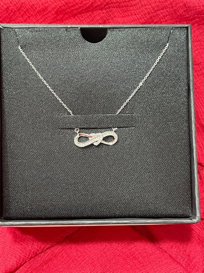92.5 Silver Infinity Heart Chain 18.5 Inches | Premium Classy Romantic Design | Jewellery