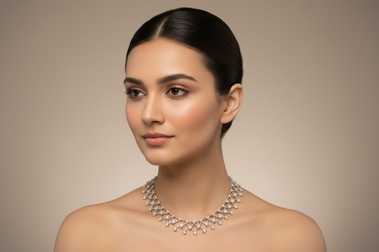 92.5 Silver Stylish Trendy Necklace for Women 17.5 Inches | Elegant Modern Design | Premium Daily Wear Jewellery