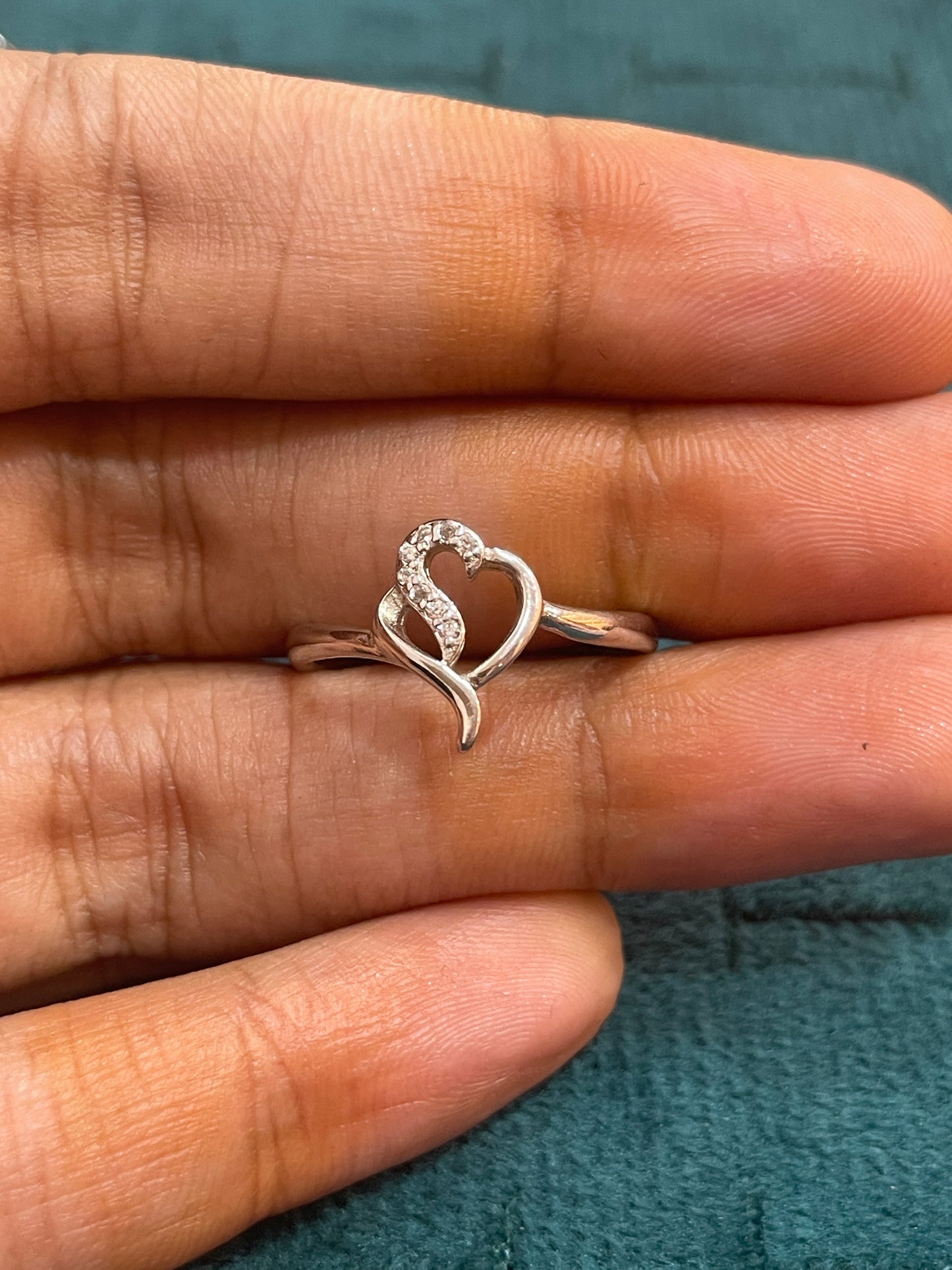 92.5 Silver Heart Ring for Women Size 12 | Stylish Affection Design | Elegant Jewellery
