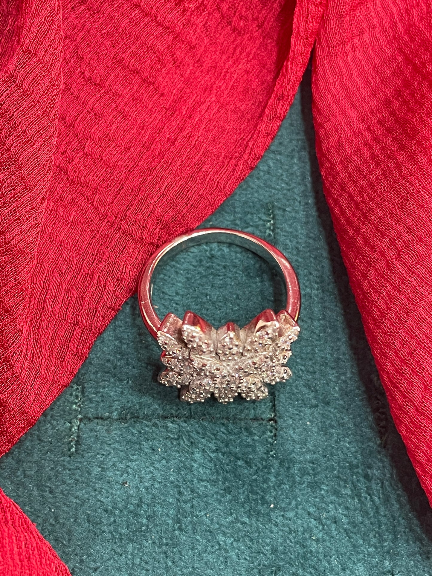 92.5 Silver Stylish Classy Flower Ring for Women Size 11 | Elegant Floral Design | Premium Jewellery