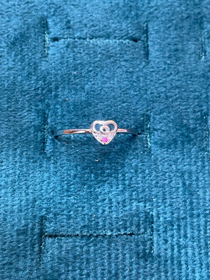 92.5 Silver Heart Ring for Women Size 11 | Stylish Romantic Charm | Elegant Gift Jewellery