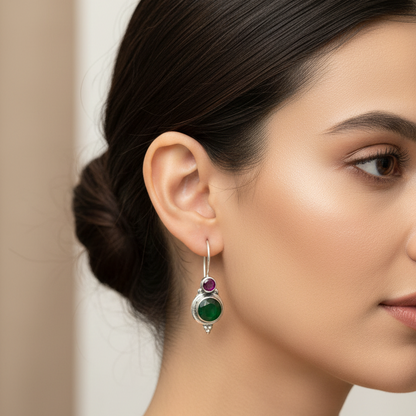 92.5 Silver Stylish Earrings for Women | Elegant Modern Design | Everyday Wear Jewellery
