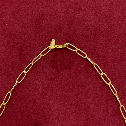 92.5 Silver Gold Plated Twisted Blossom Necklace