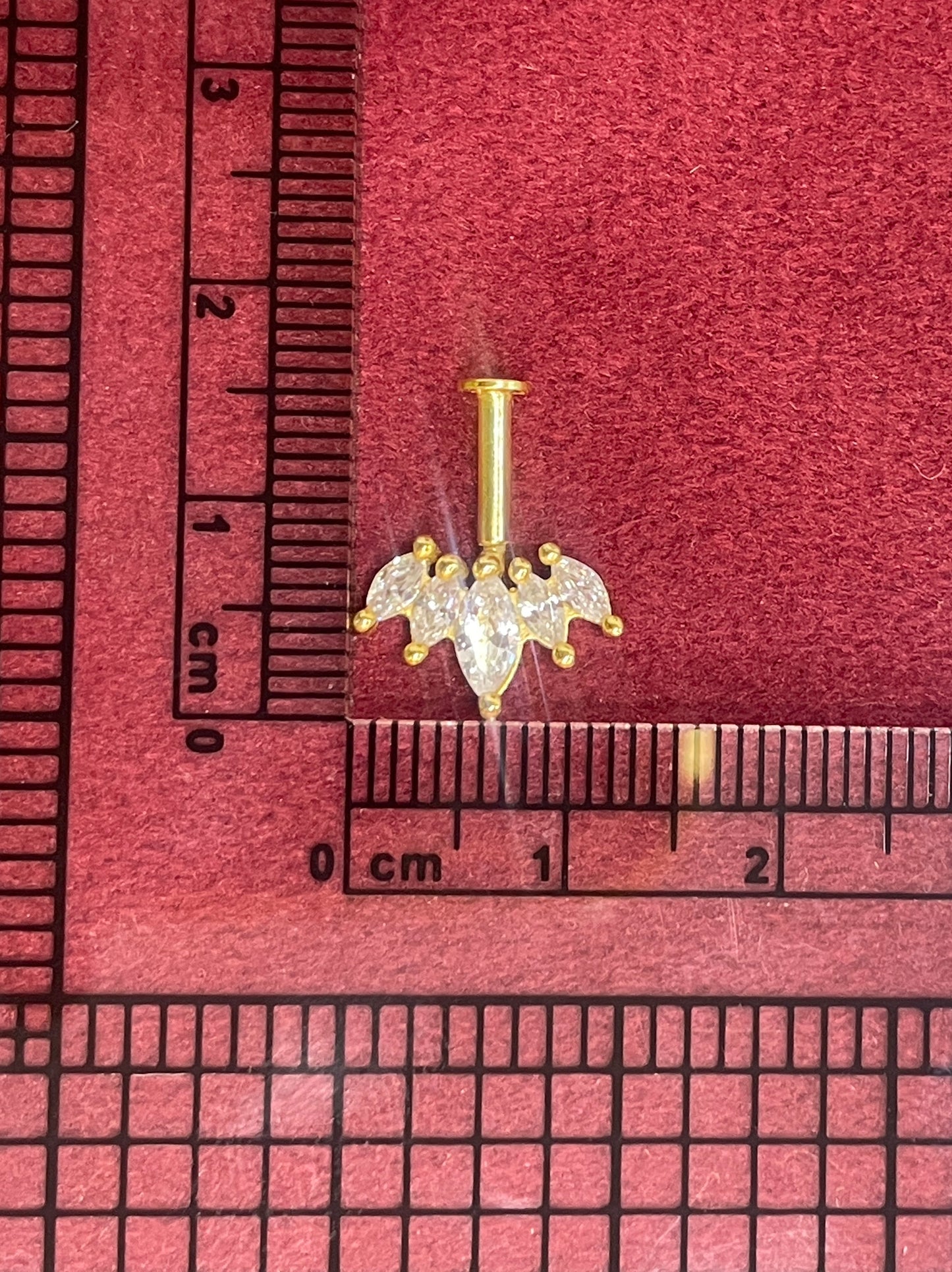 92.5 Silver Gold Plated Crown Bugadi pair | Upper Ear Elegant Design | Jewellery