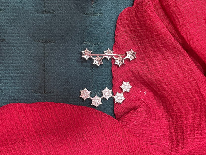 92.5 silver stylish flower earcuffs