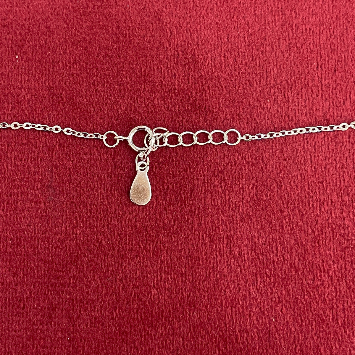 92.5 Silver Pave CZ Bow Pendant Necklace with Pearl & Silver Ball Drops for Women