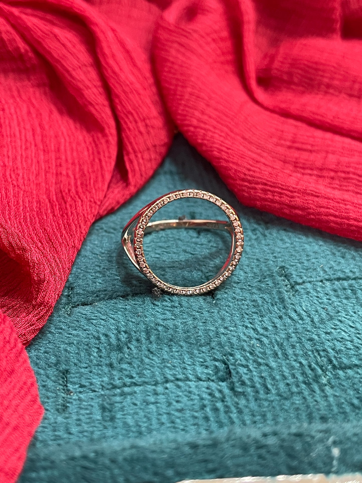 92.5 Silver Stylish Round Ring for Women Size 15 | Elegant Minimal Design | Daily Wear Jewellery