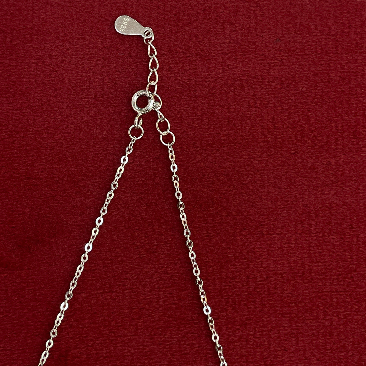 92.5 Silver MOP Rose & Solitaire CZ Pendant Necklace for Women