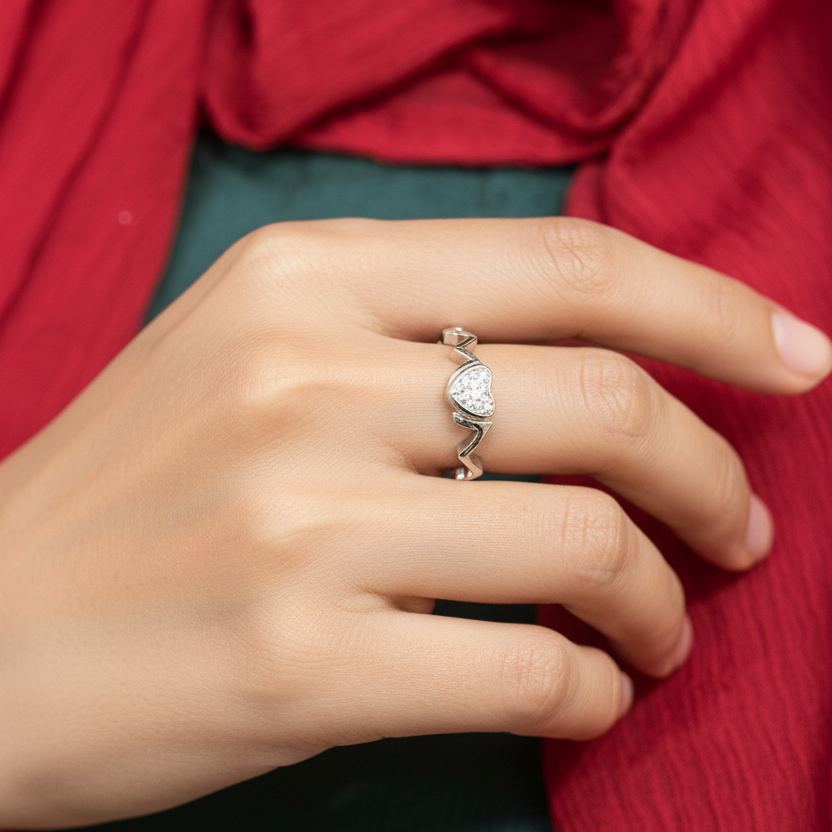 92.5 Silver ring size 14