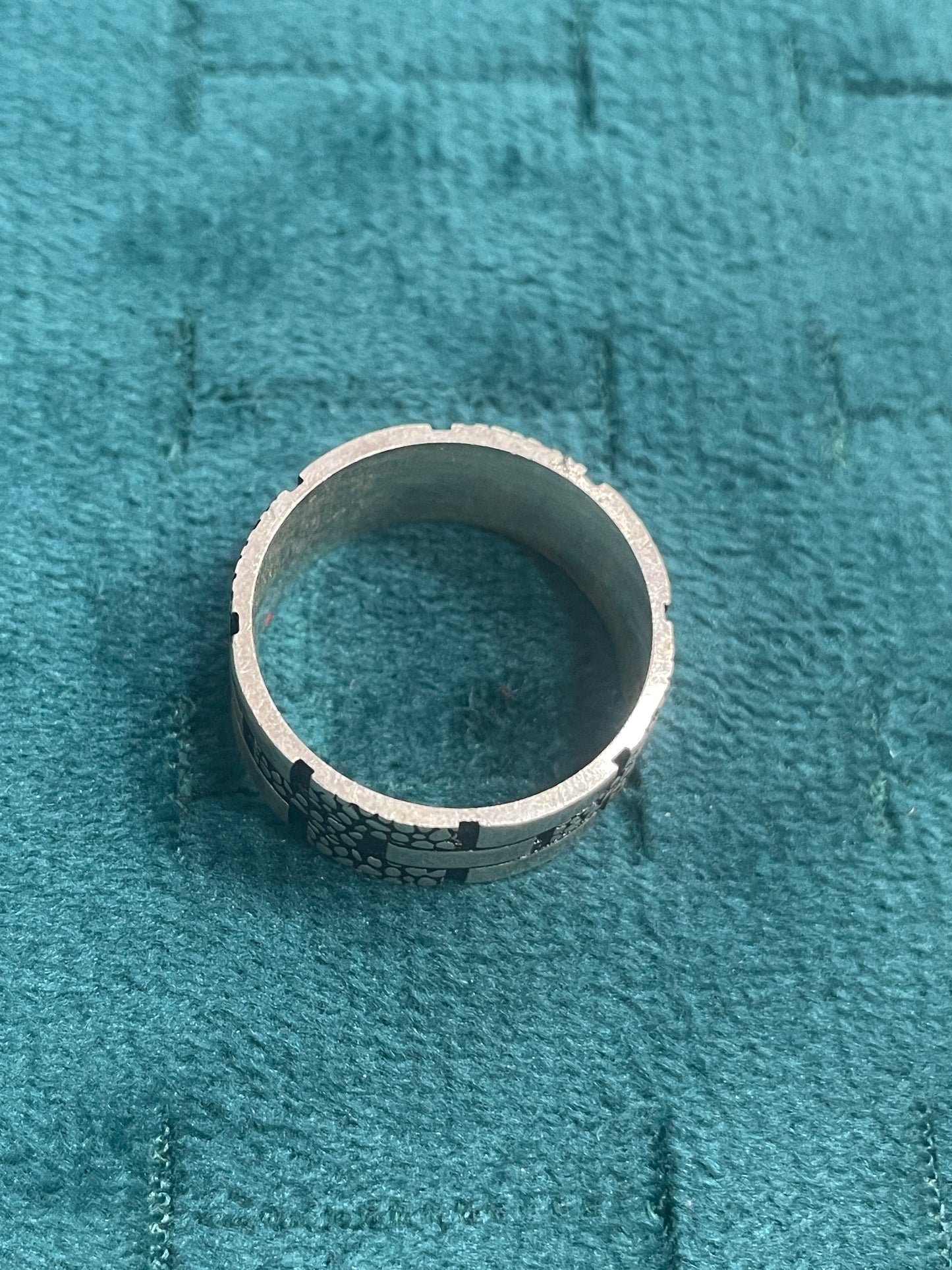 92.5 Silver Oxidised Men’s Ring Size 19 | Stylish Classic Vintage Design | Elegant Jewellery