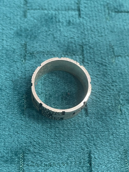 92.5 Silver Oxidised Men’s Ring Size 19 | Stylish Classic Vintage Design | Elegant Jewellery