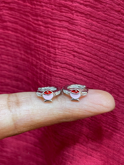925 Silver Fish Hoops