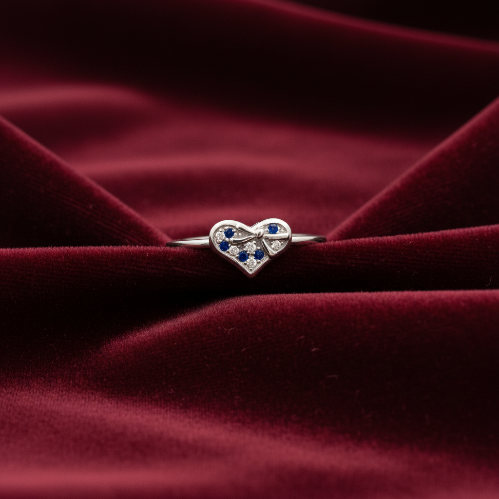 92.5 Silver Heart Ring for Women Size 13 | Stylish Romantic Finish | Elegant Gift Jewellery