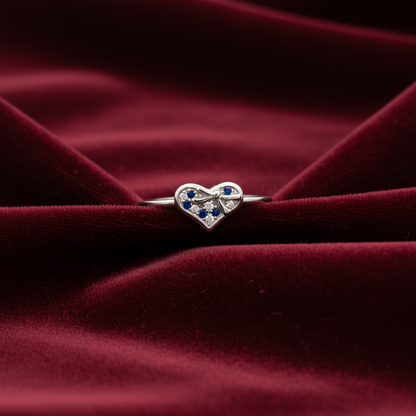 92.5 Silver Heart Ring for Women Size 13 | Stylish Romantic Finish | Elegant Gift Jewellery