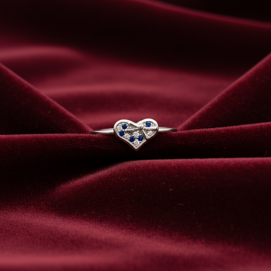 92.5 Silver Heart Ring for Women Size 13 | Stylish Romantic Finish | Elegant Gift Jewellery