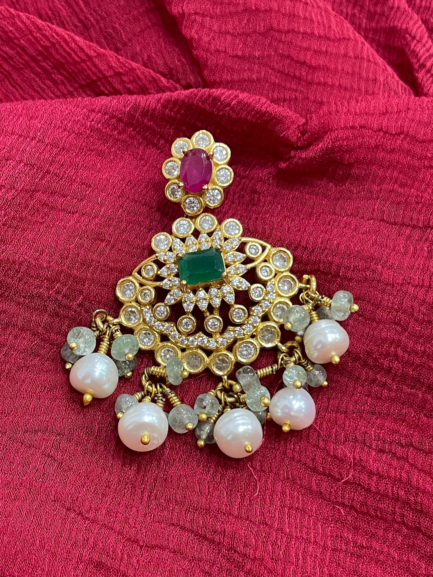 92.5 Silver Gold Plated Multicolor Earrings for Women | Stylish Vibrant Design | Trendy Jewellery
