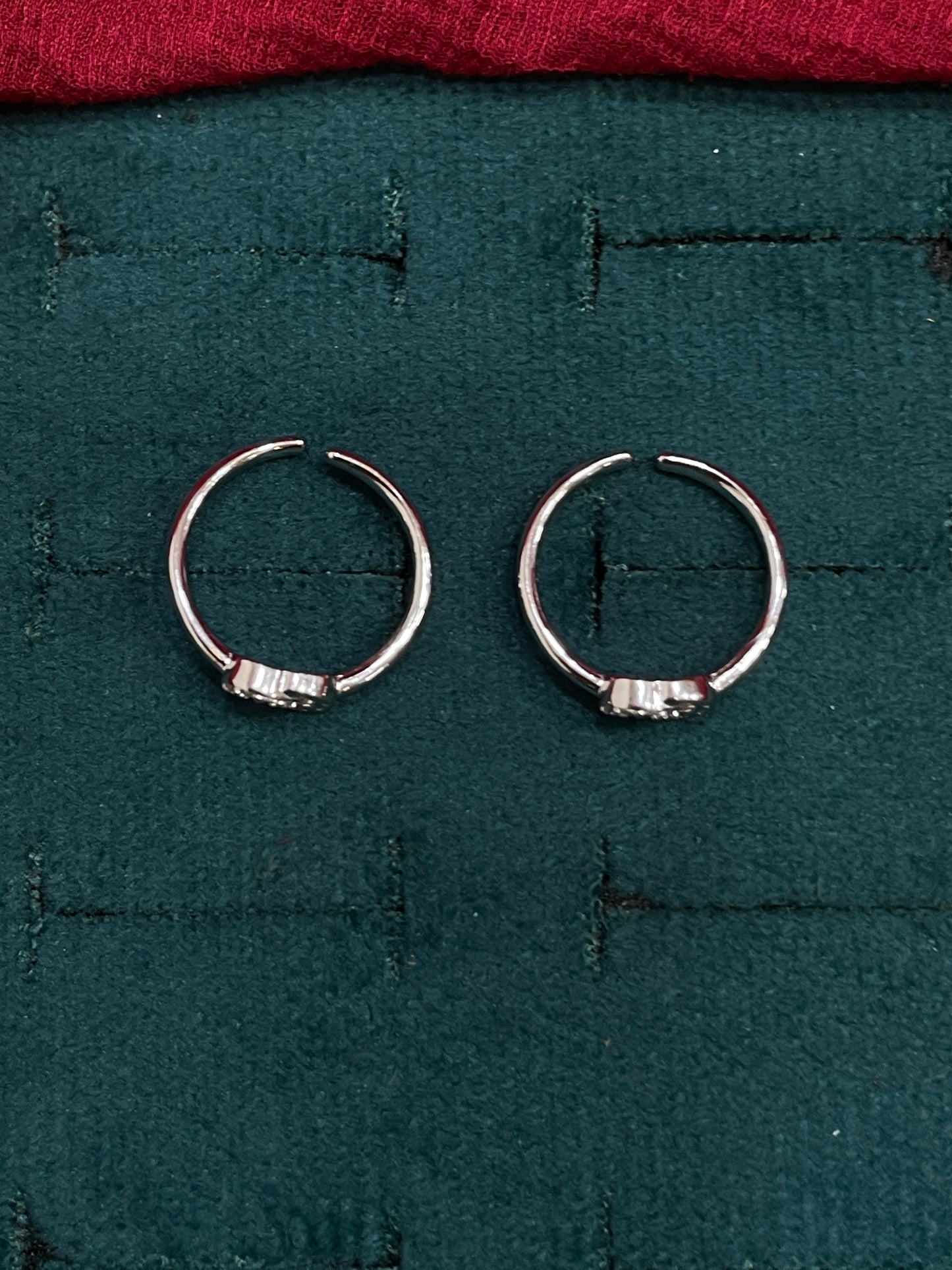 925 Silver Loop Toe Rings