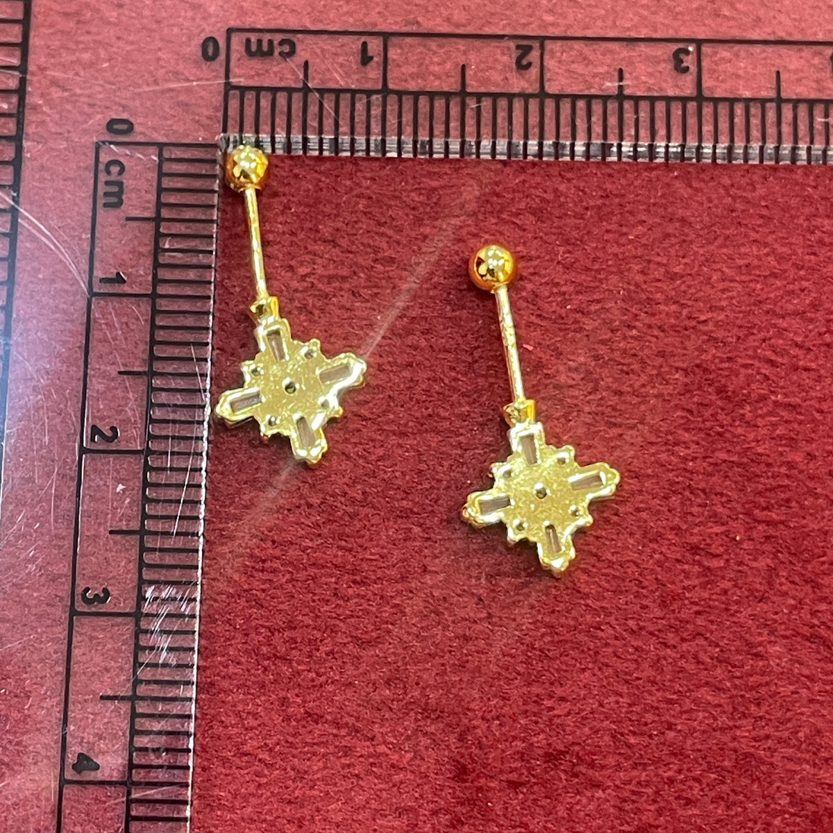 92.5 Silver Gold plated Plus Bugadi-Pair