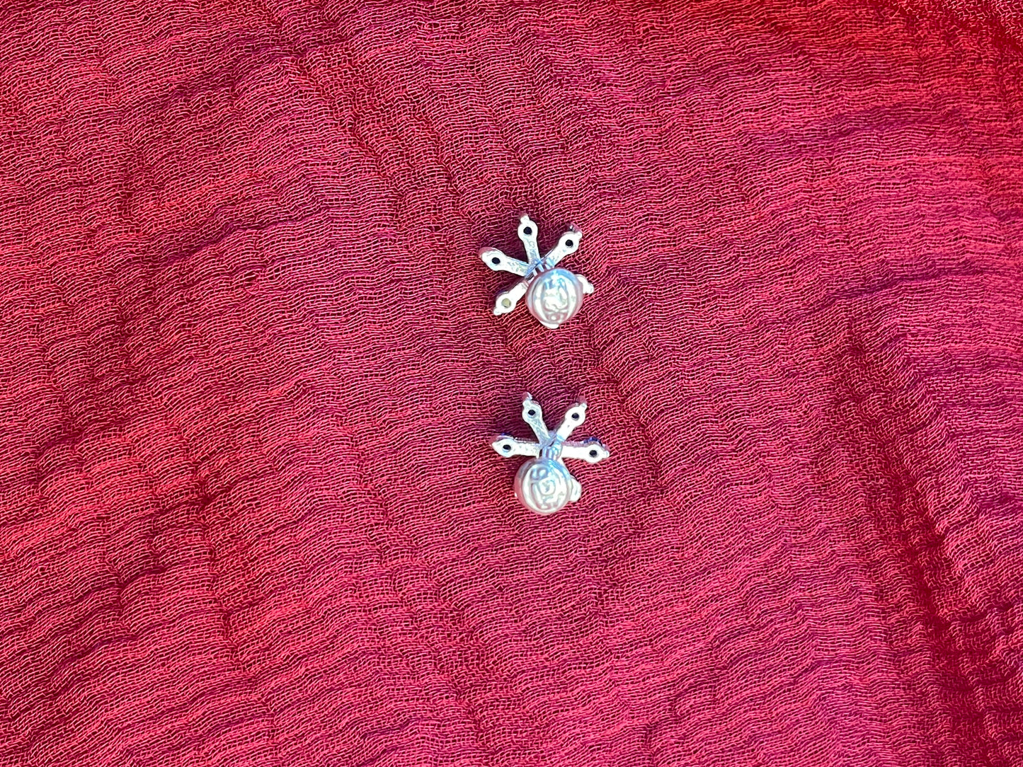 92.5 Silver Modern Second Studs / Nose Pin (Single Piece) | Sleek Stylish Design | Jewellery