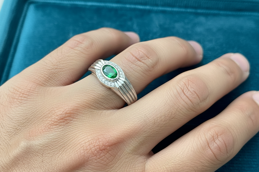 92.5 Silver Men’s Ring Size 22 | Stylish Bold Finish | Elegant Fashion Jewellery