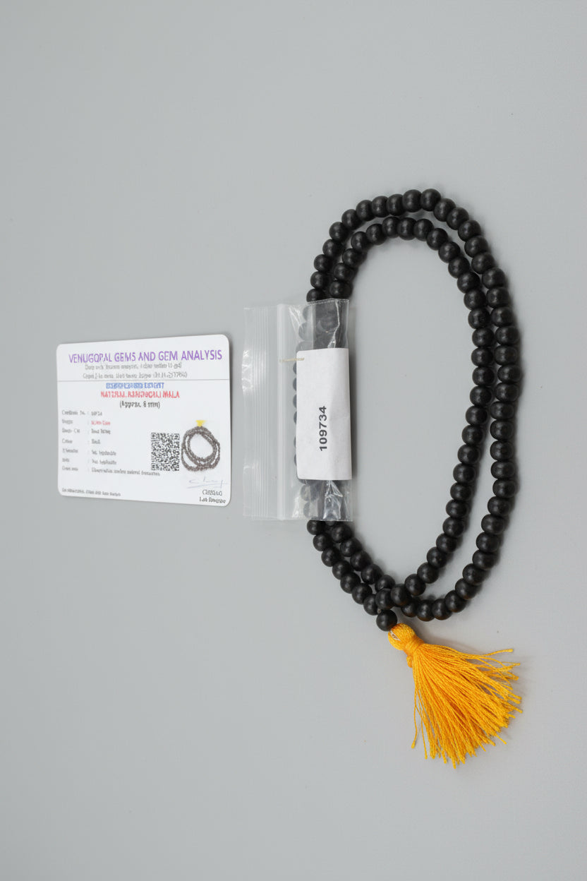 Karungali Mala Plain (108 Beads) | Traditional Spiritual Necklace | Elegant Accessory