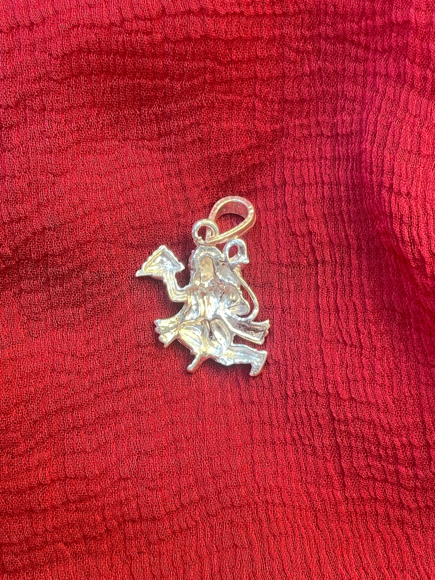 92.5 Silver Bajrangbali Pendant for Men & Women | Hanuman Sacred Design | Spiritual Jewellery
