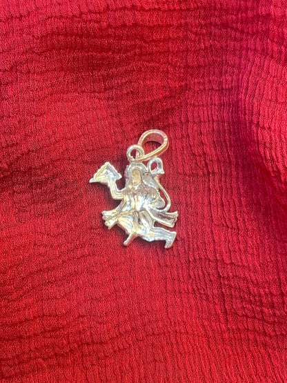 92.5 Silver Bajrangbali Pendant for Men & Women | Hanuman Sacred Design | Spiritual Jewellery