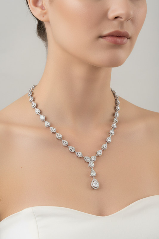 92.5 Silver Stylish Necklace for Women 19.5 Inches | Elegant Modern Design | Premium Daily Wear Jewellery