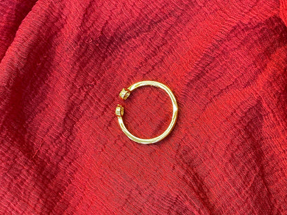 92.5 Silver Gold Plated Minimal Ring for Women | Elegant Simple Jewellery