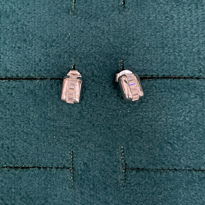 92.5 Silver Classy Stud Earrings | Minimal Elegant Finish | Jewellery pair