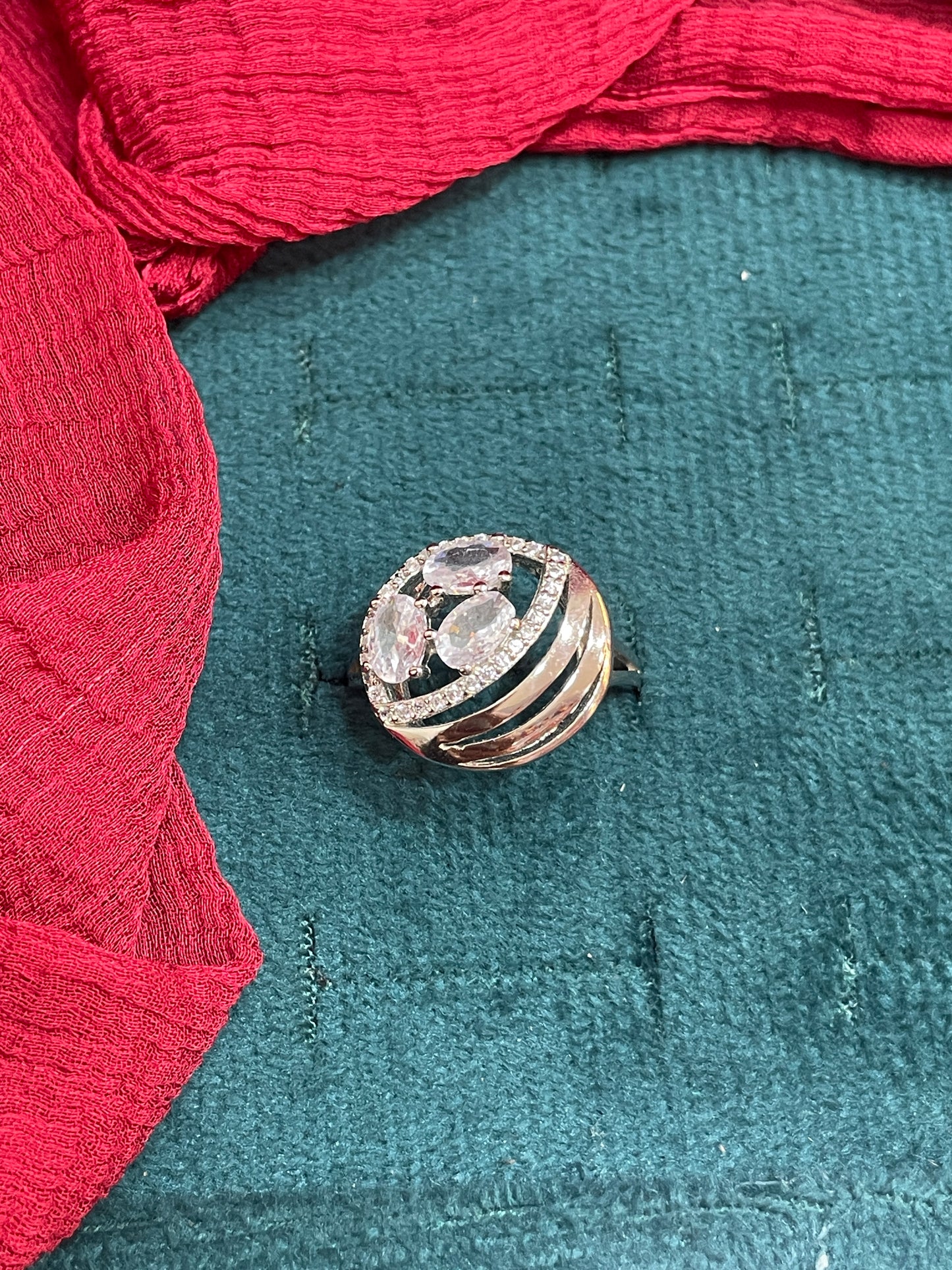 92.5 Silver Classy Round Ring for Women Size 17 | Elegant Minimal Design | Premium Jewellery