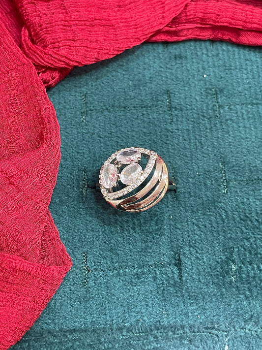 92.5 Silver Classy Round Ring for Women Size 17 | Elegant Minimal Design | Premium Jewellery