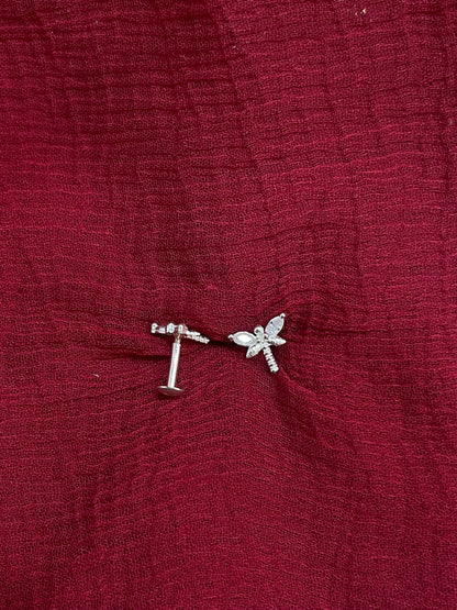 925 Silver Dragonfly studs