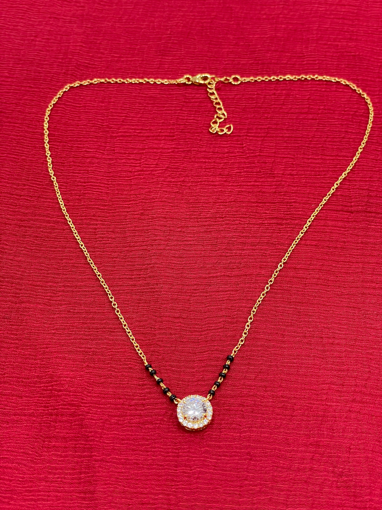 925 Silver Gold Plated Black Bead Chain