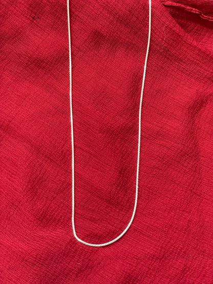92.5 silver stylish sleek chain 24 inches