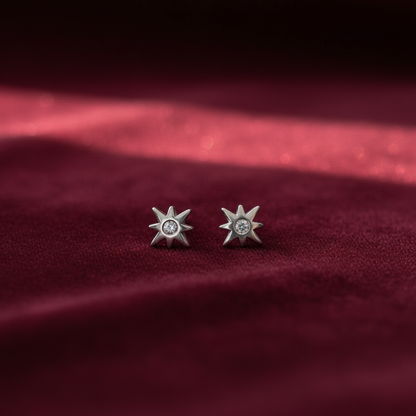 92.5 silver second studs earrings 
