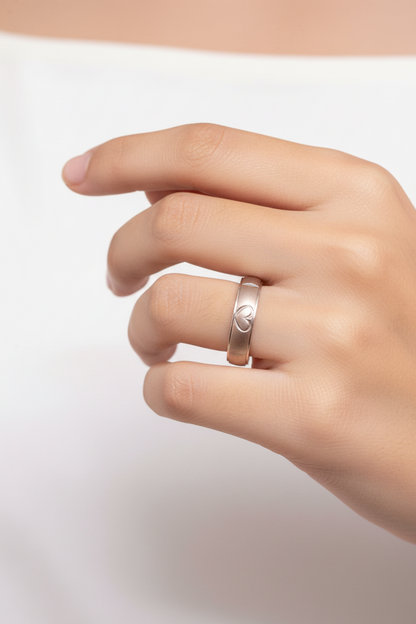 92.5 Silver Heart Ring for Women Size 12 | Simple Minimal Design | Elegant Gift Jewellery