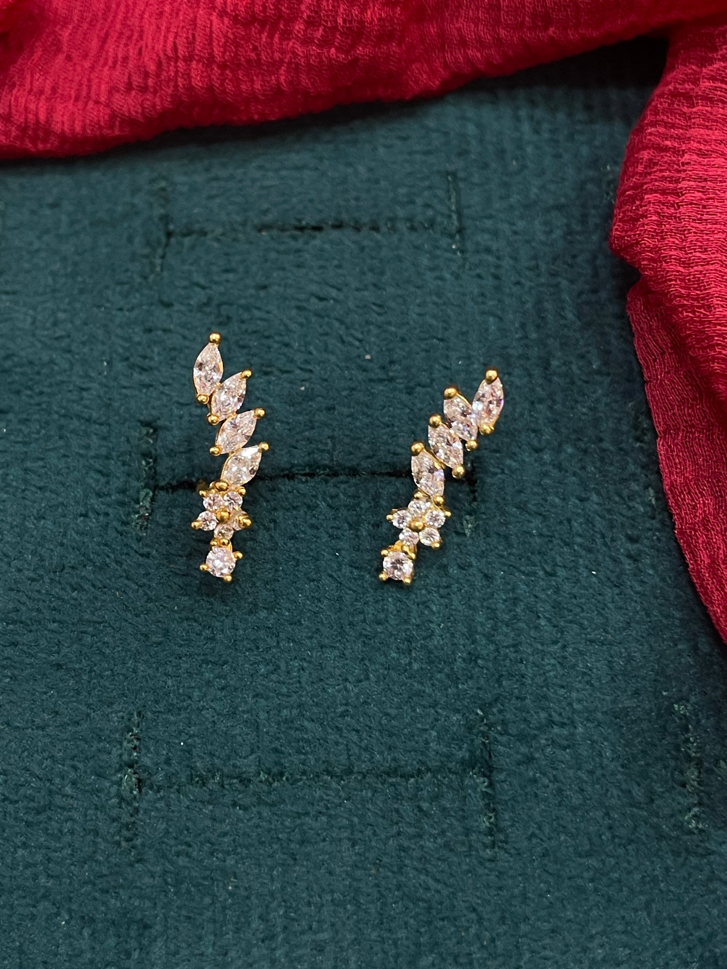 925 Silver Gold Plated Wing Studs for Women | Whimsical Design