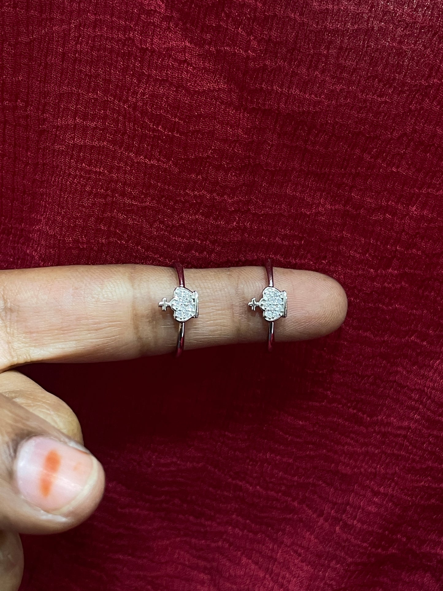 925 Silver Crown Toe rings