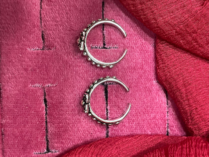 92.5 Silver Oxidised Toe Rings | Classy Unique Vintage Design | Jewellery