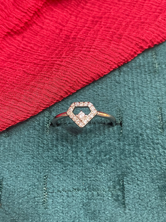 92.5 Silver Ring for Women Size 16 | Stylish Polished Finish | Elegant Fashion Jewellery