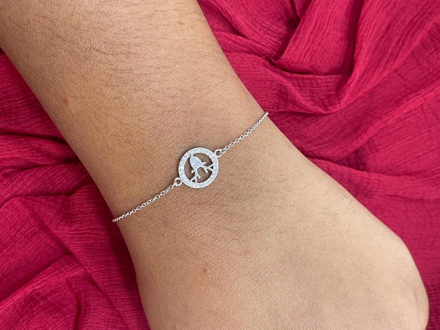 92.5 Silver Minimal Deer Bracelet for Women 8.2 Inches | Stylish Nature-Inspired Design | Elegant Jewellery